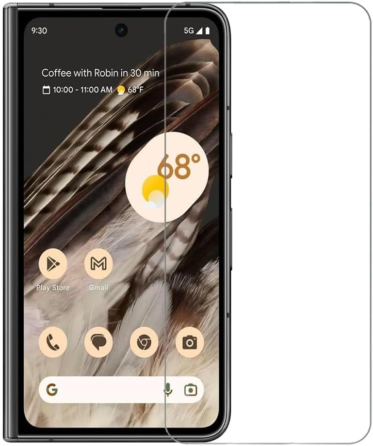 BLATE MATTE MEMBRANE FRONT SCREEN PROTECTOR FOR GOOGLE PIXEL FOLD-UNBREAKABLE MATTE FINISH TPU SCRATCH GUARD | CASE FRIENDLY FULL FIT SKIN FOR FRONT PROTECTION. (PACK OF 1)