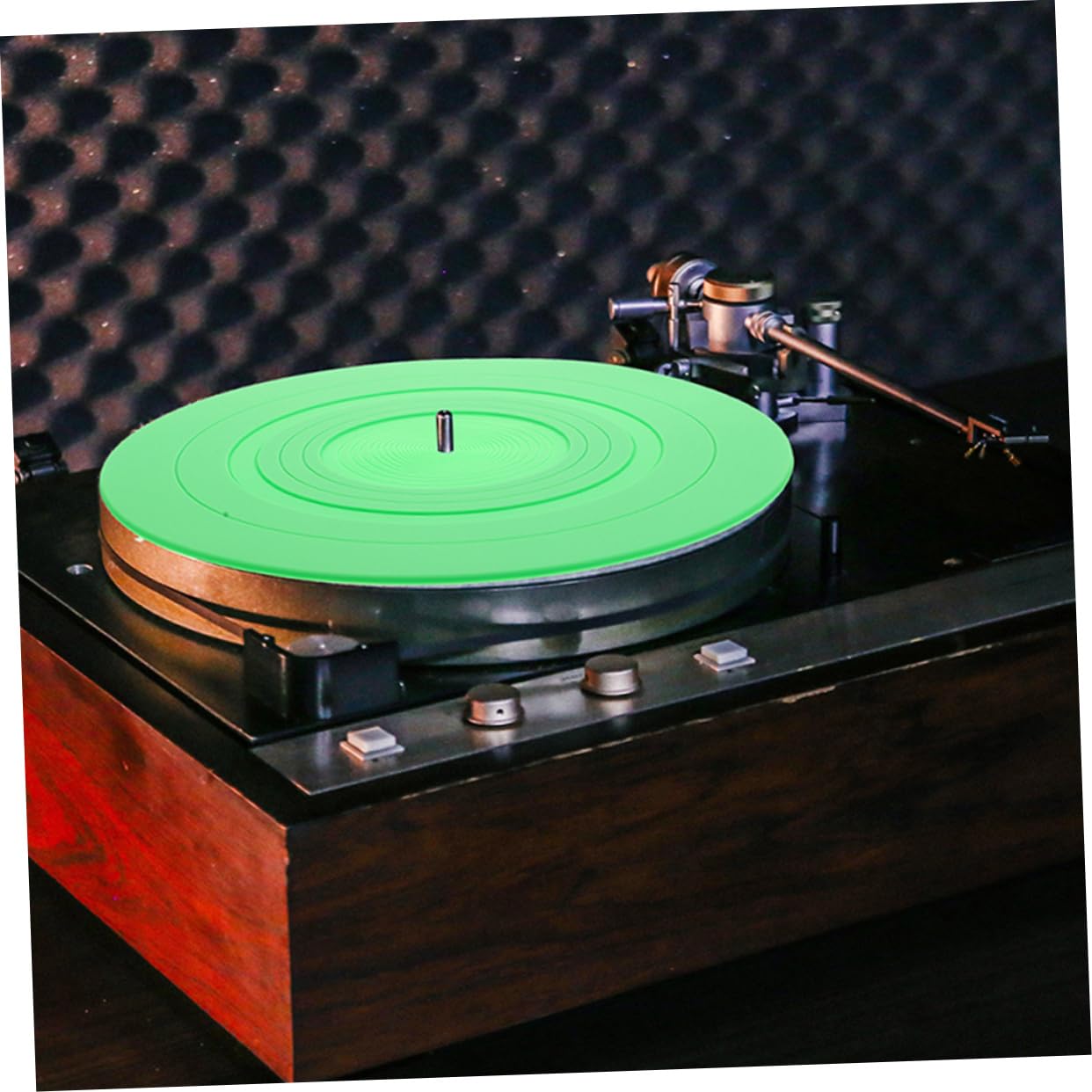 Vaguelly 2stücke Vinylmatte aus Silikon für Plattenspieler Ersatzmatte für Schallplattenschutz Plattenspielermatte Schutzmatten für Vinyl-schallplatten
