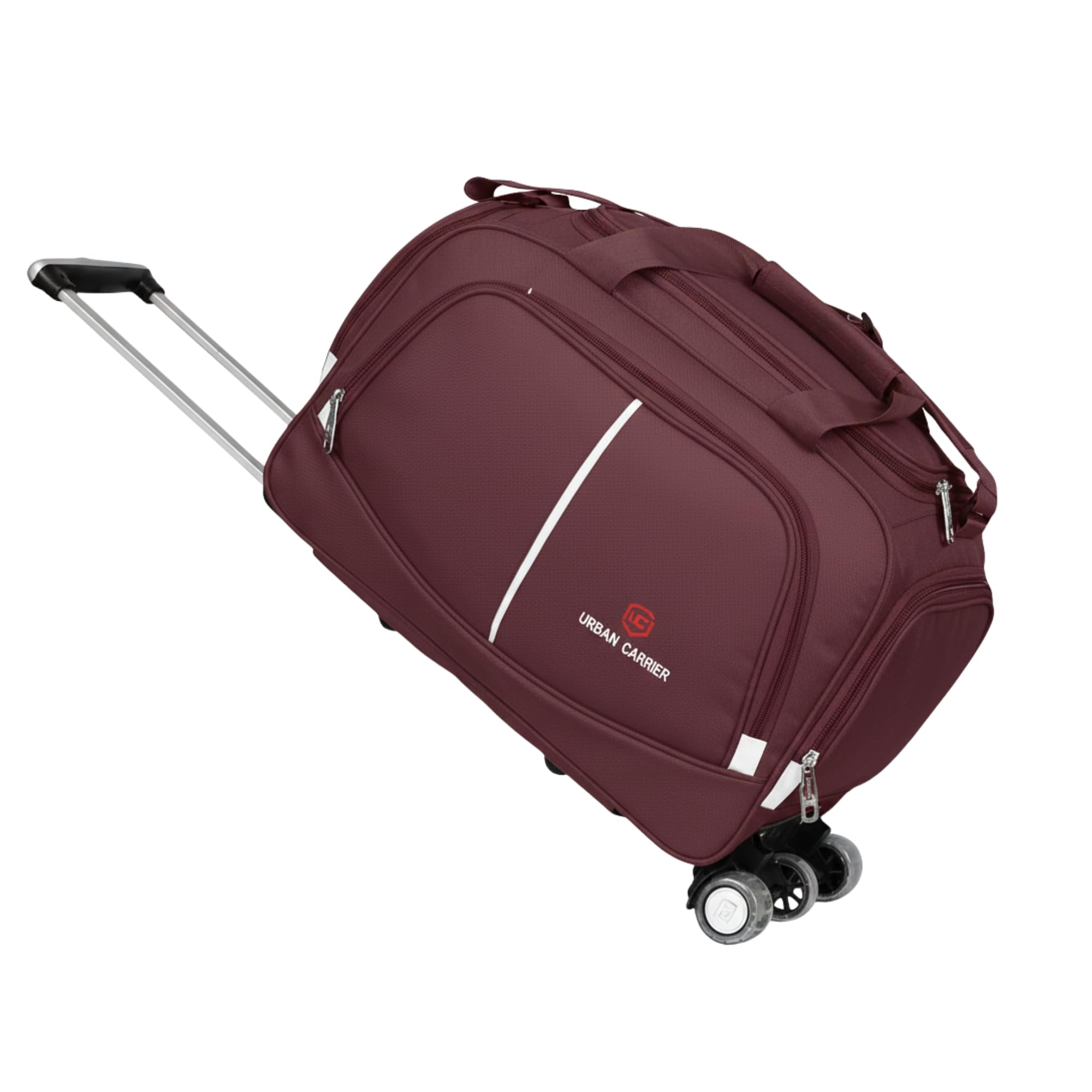 Urban Travel Luggage Duffel Trolley Bag with Wheels | Polyester | 70 L | Purple | Expandable | Lightweight | Travel & Luggage-picture-41