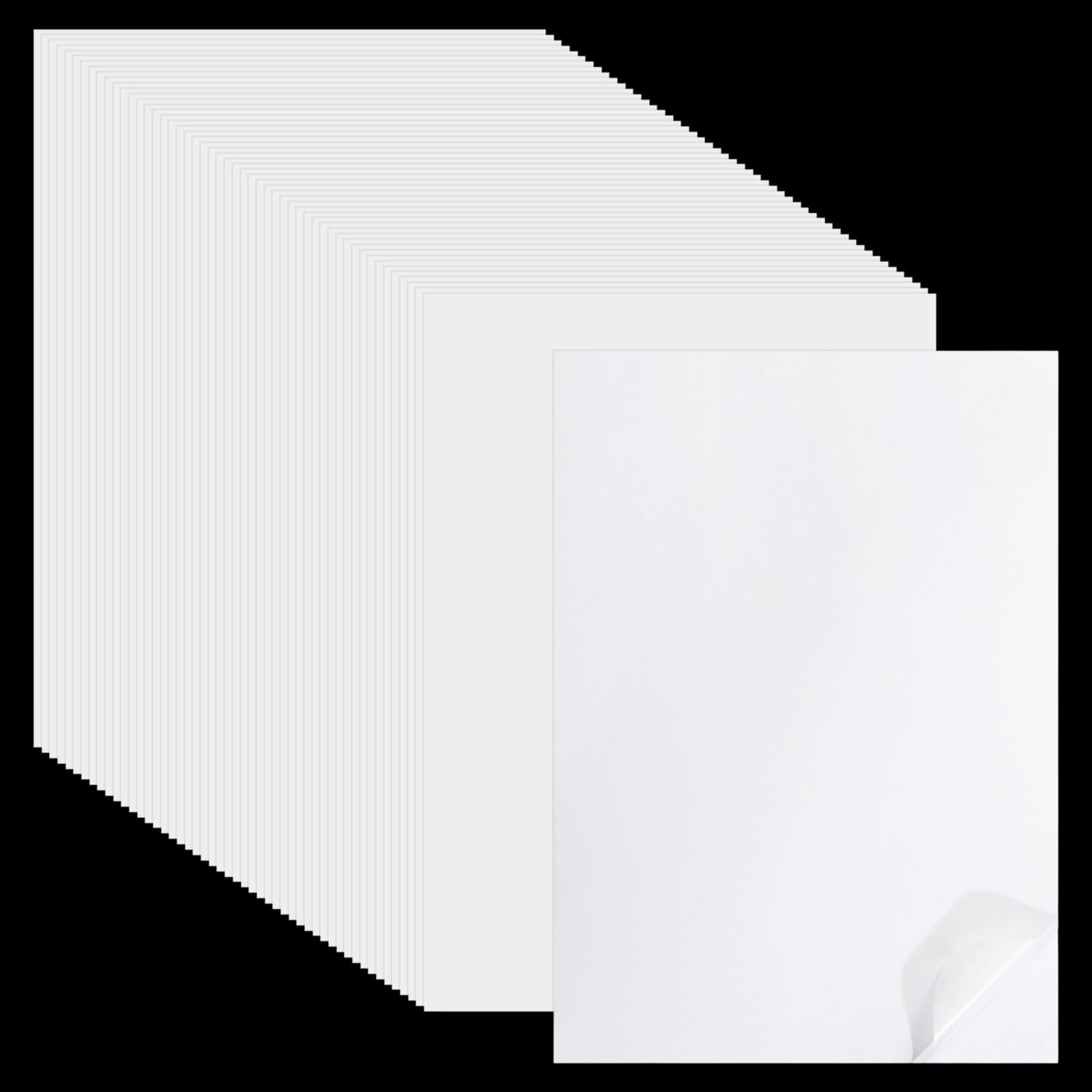 GLOBLELAND 50 feuille de Papier Autocollant Washi Imprimable A4 translucide et Auto Adhésif pour Manuels Carnets Stickers DIY Imprimante Jet D'Encre Agenda Albums Cahiers Scrapbooking Cartes