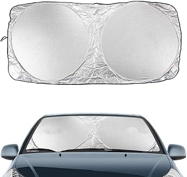 Windshield Sunshade for Fiat Ottimo 2014-2018, Sun Visor for Front Windshield Foldable Window Sun Shade Cover UV Heat Blocker Protector Keep Car Cooler,A/150 * 70
