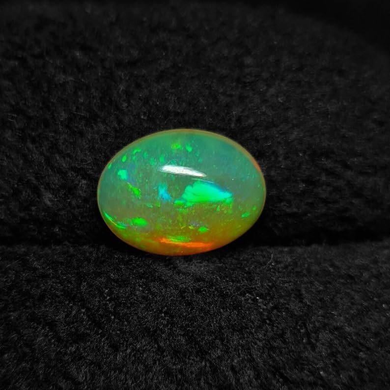 Cabochon d'opale éthiopienne naturelle multi feu pour création de bijoux de valeur