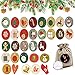 Xiuyer 360pcs Pegatinas Calendario Adviento Navideño 1-24 Pegatinas Números Etiquetas Redondas Números para Decoración Navideña Bolsa Regalo