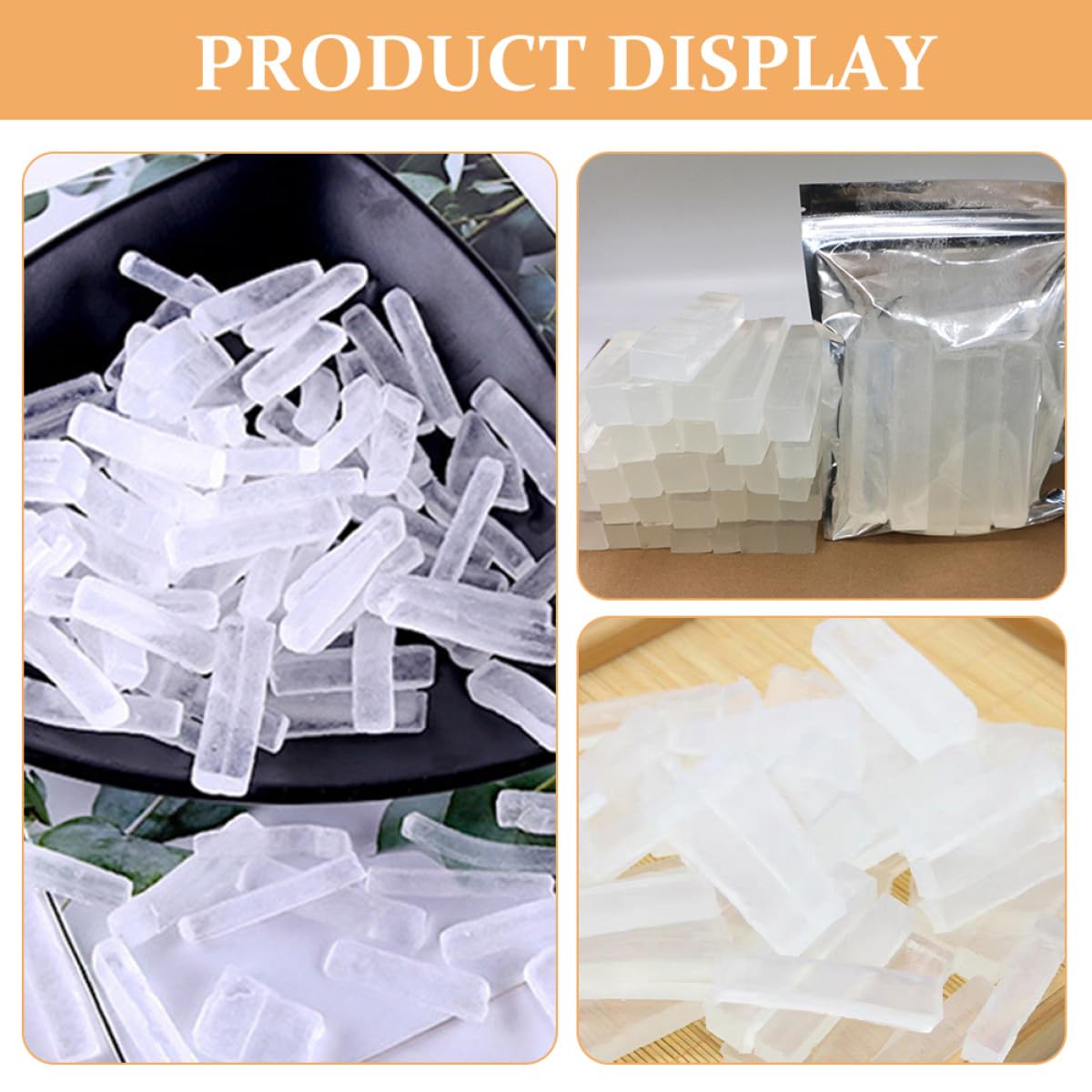 Gadpiparty Base di Sapone Naturale Trasparente per Fai da Te Schiuma Ricca e Pulizia Profonda, Confezione da 3 Borse per Uso Bagno e Tutta la Famiglia