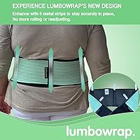 Vista 3 de Lumbowrap® Sciatica Belt for Men & Women – Sacroiliac Hip Wrap for SI Joint Pain Relief, Sciatic Nerve, Lower Back Support, Pelvic Pain, Arthritis