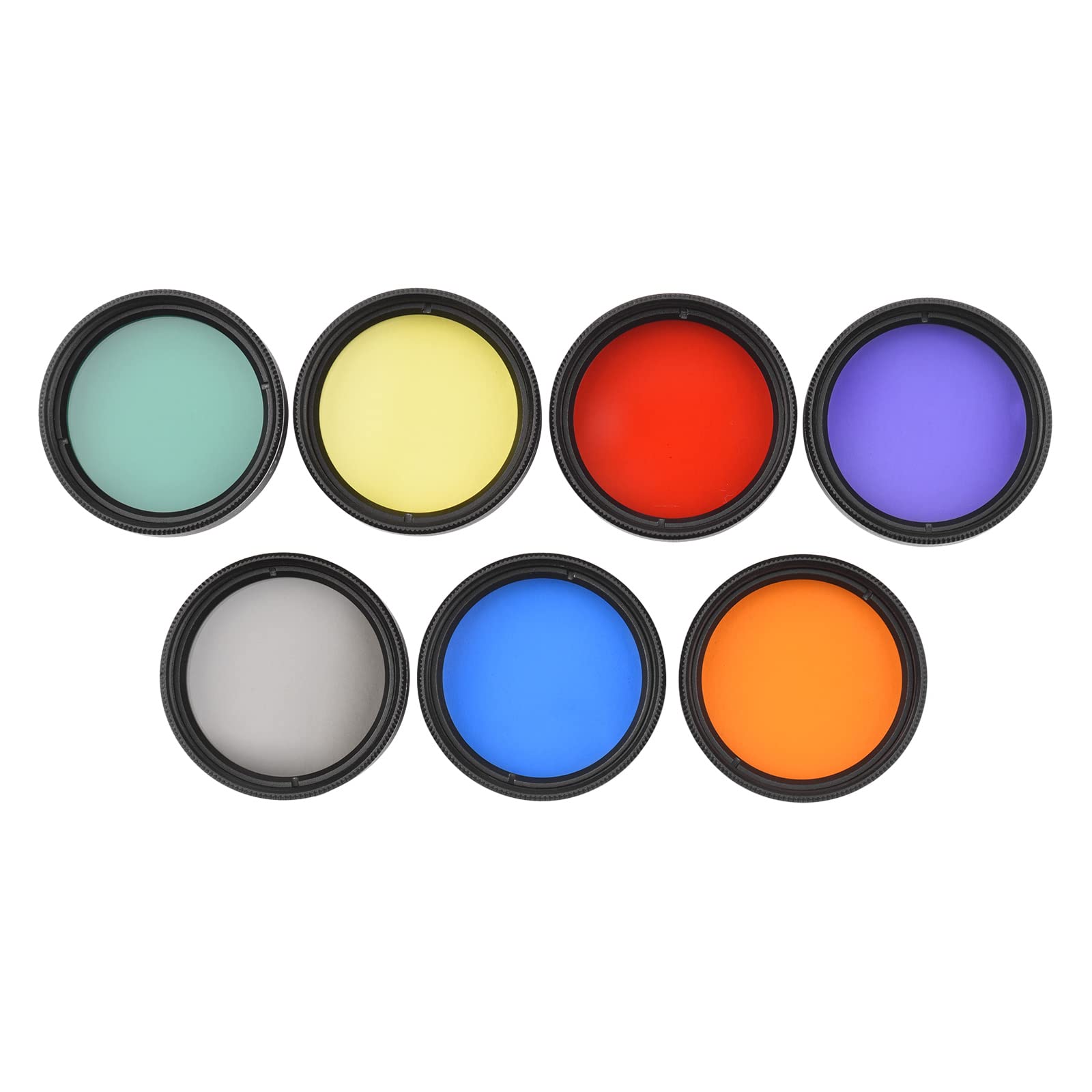Set di filtri per oculari per telescopio da 1,25 pollici Filtro luna e cielo Glow Filtro CPL Rosso Arancione Giallo Verde Blu Filtri colorati per l'osservazione planetaria lunare