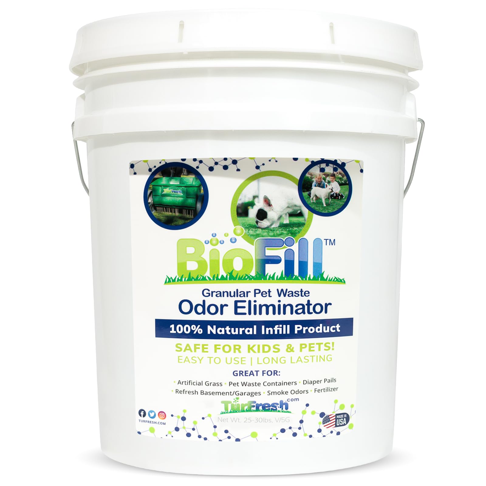 BioTurf Granular Turf Infill Yard Odor Eliminator 5 Gallon Pail