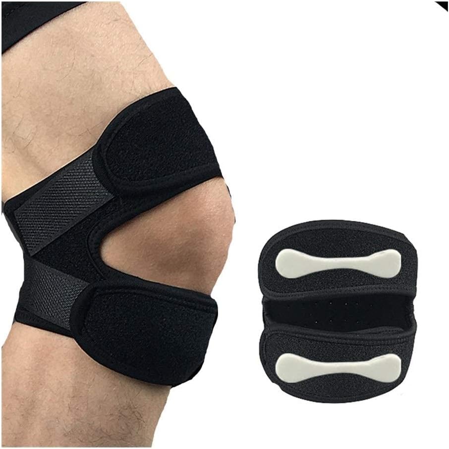 Compression Dual Patella Knee Brace for uncomfortable Relief,Adjustable Knee Strap Support for Running, Jumper, Gym Exercise, Injury Recovery, Joint and Muscles(2pcs)