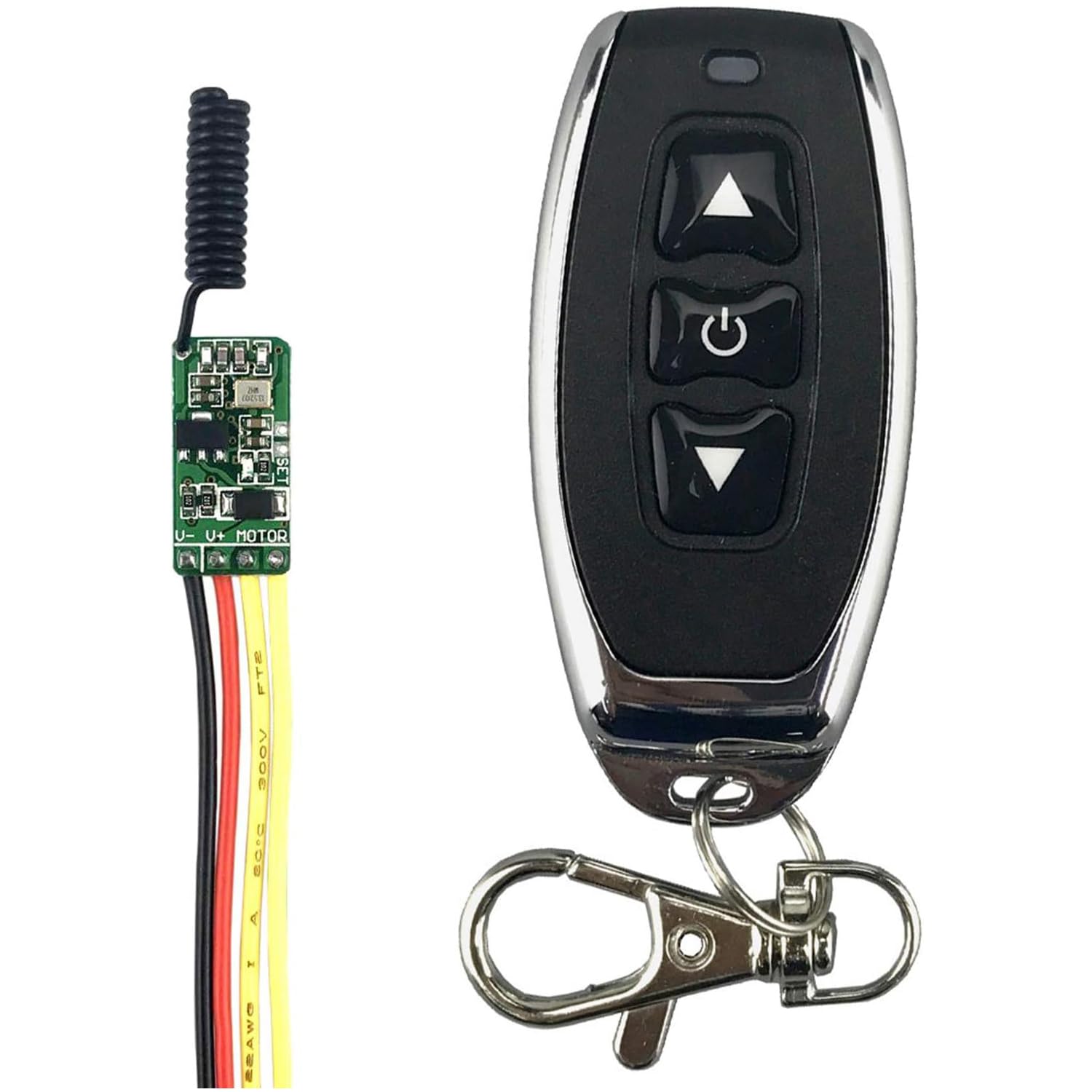 RF DC3V to 12v Remote Control Switch Motor forward and reverse Stop mini module for Mini linear actuator Coil Electromagnet Super small module 3.7V 5v 6V 9V (with 3 button remote)-image-29