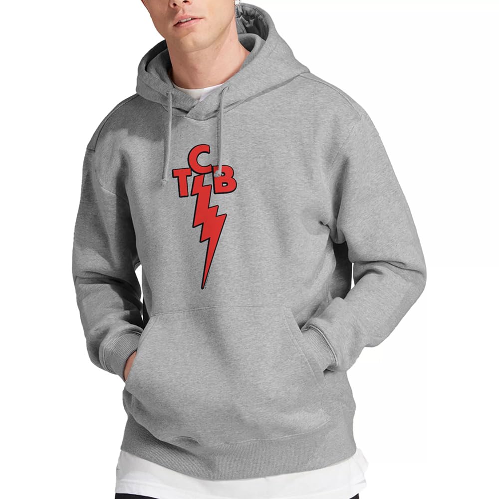 Elvis Presley Men's Grey Tcb Hoodie Athletic Heather in Size 2XL, Sports Direct