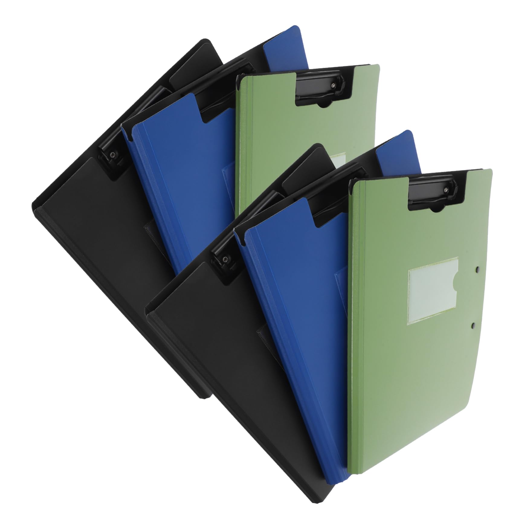 6pezzi Cartelline Portadocumenti Pieghevoli Con Doppie Clip Organizer Per Scuola e Professionisti Design e Portatile