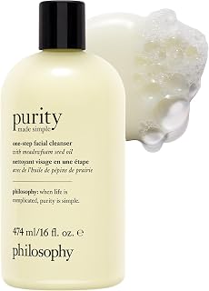 Philosophy Purity Made Simple One-Step Facial Cleanser with Meadowfoam Seed Oil - Paraben-Free, Removes Dirt, Oil & Makeup