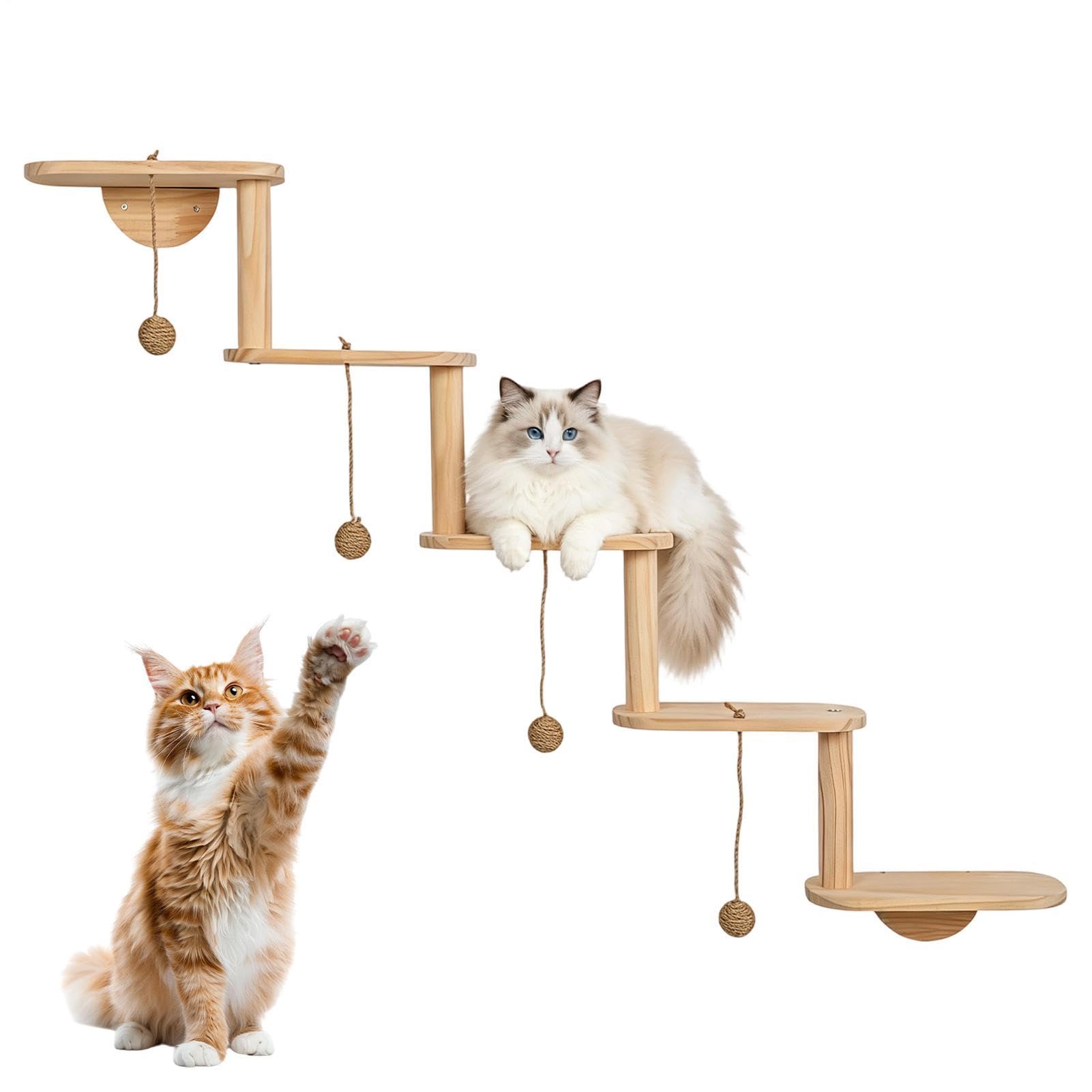 Katzenstufen zum Anbringen an der Wand Klettermöbel mit Bett und