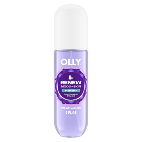 OLLY Renew Body Mist with Retinol & Vitamin D, Dreamy Jasmine Scent, 5 oz