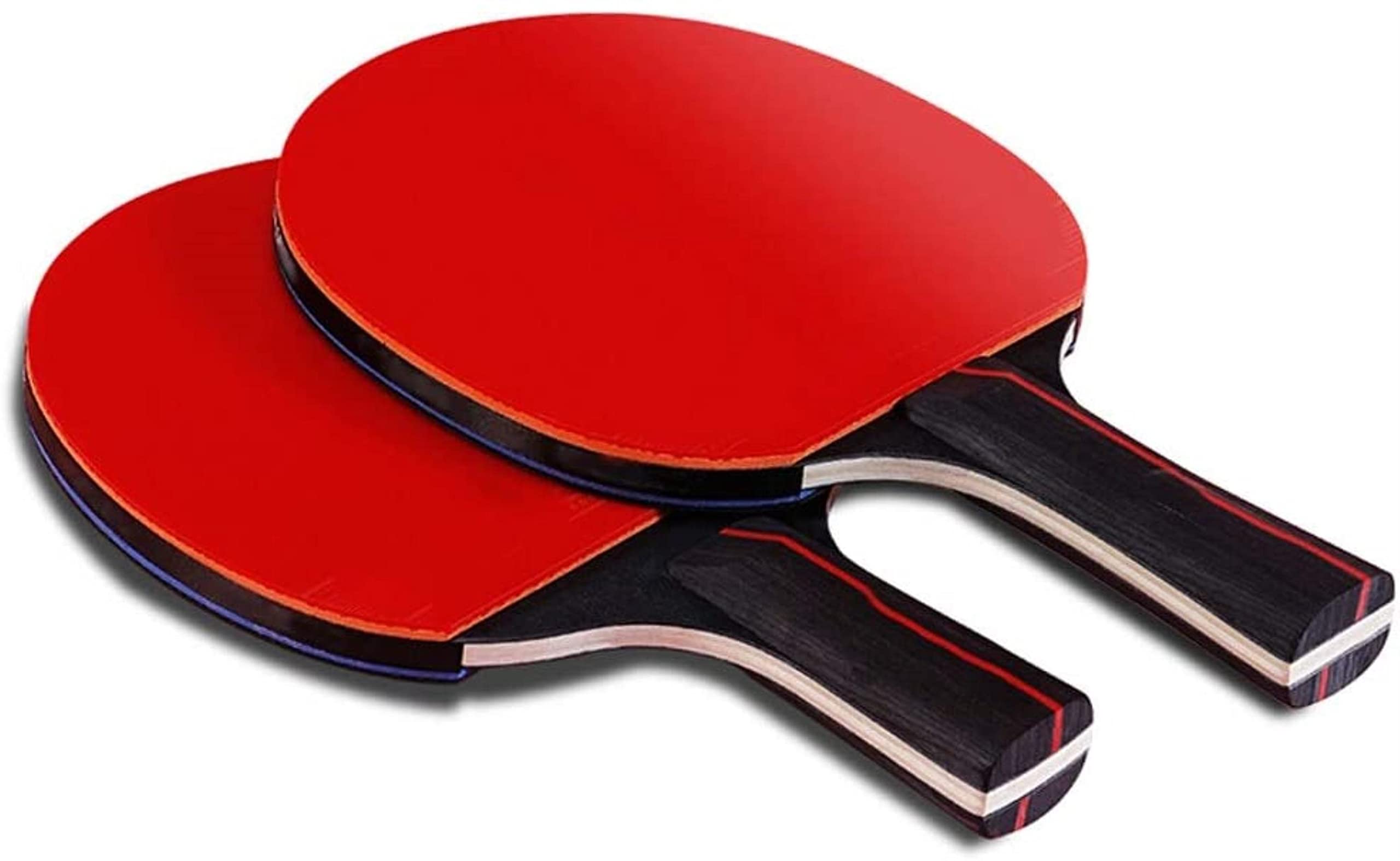 Tischtennisschläger, Set Doppelschläger enthält 3 Bälle 1 Schlägerset Doppelter Antihaft-Profi-Tischtennisschläger Tischtennisschläger-Set