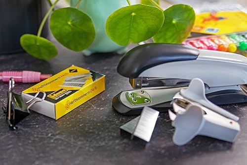 Miniatura 5 de Idena 300947 Grapadora para grapas Tamaño 24/6 Capacidad 25 Hojas Gris