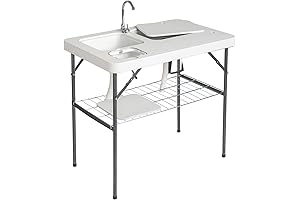 Outvita Portable Camping Sink, Fish Cleaning and Fillet Table