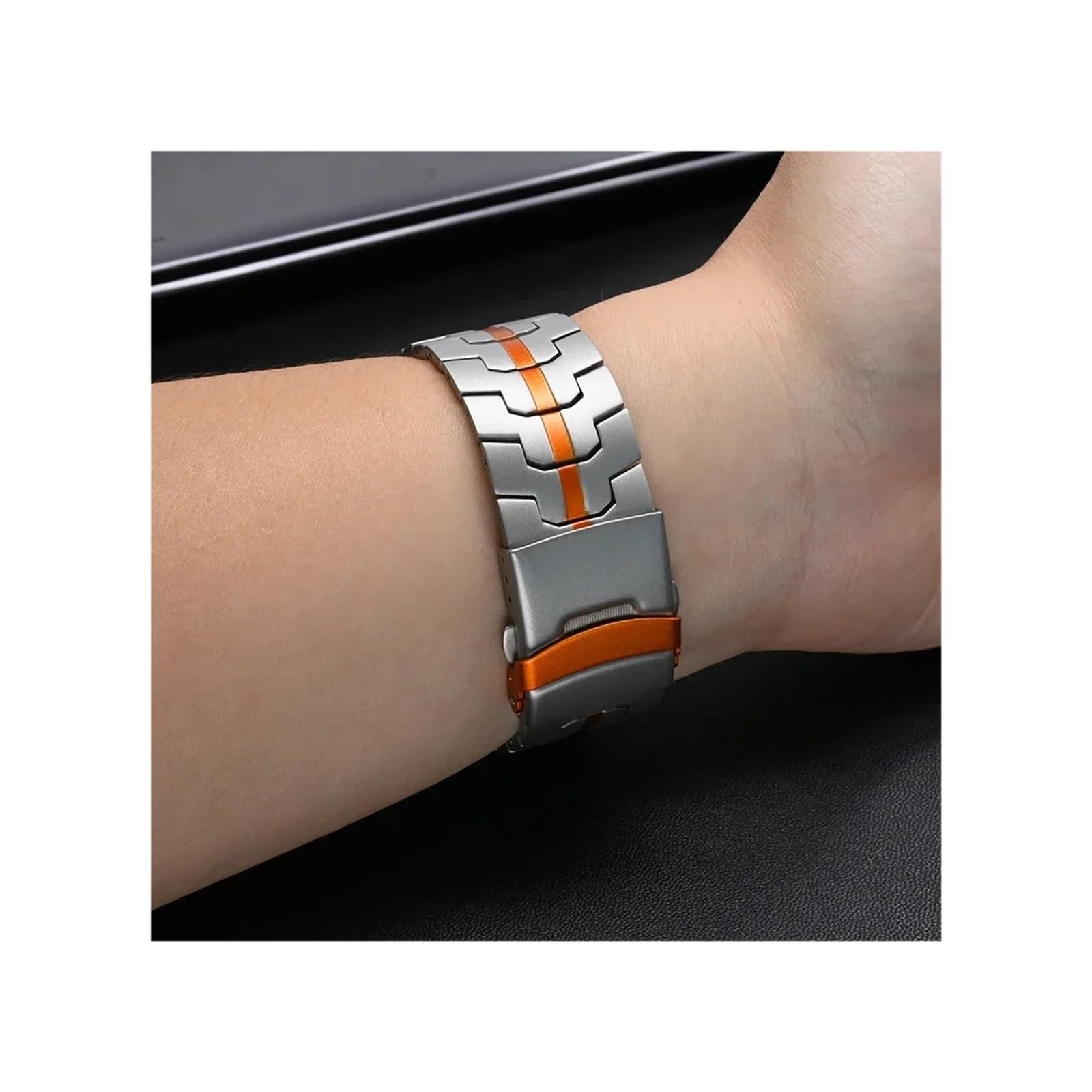 Correa de titanio para hombre apta para Google Pixel Watch 3 45 mm pulsera de enlace de banda apta para GOOGLE PIXEL 3 45MM Pulsera de metal de negocios
