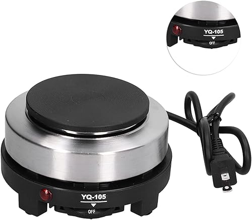 Miniatura 8 de Estufa eléctrica de café, estufa eléctrica de 500 W, mini quemador de temperatura controlada, cocina de café, estufa eléctrica, calentador de placa
