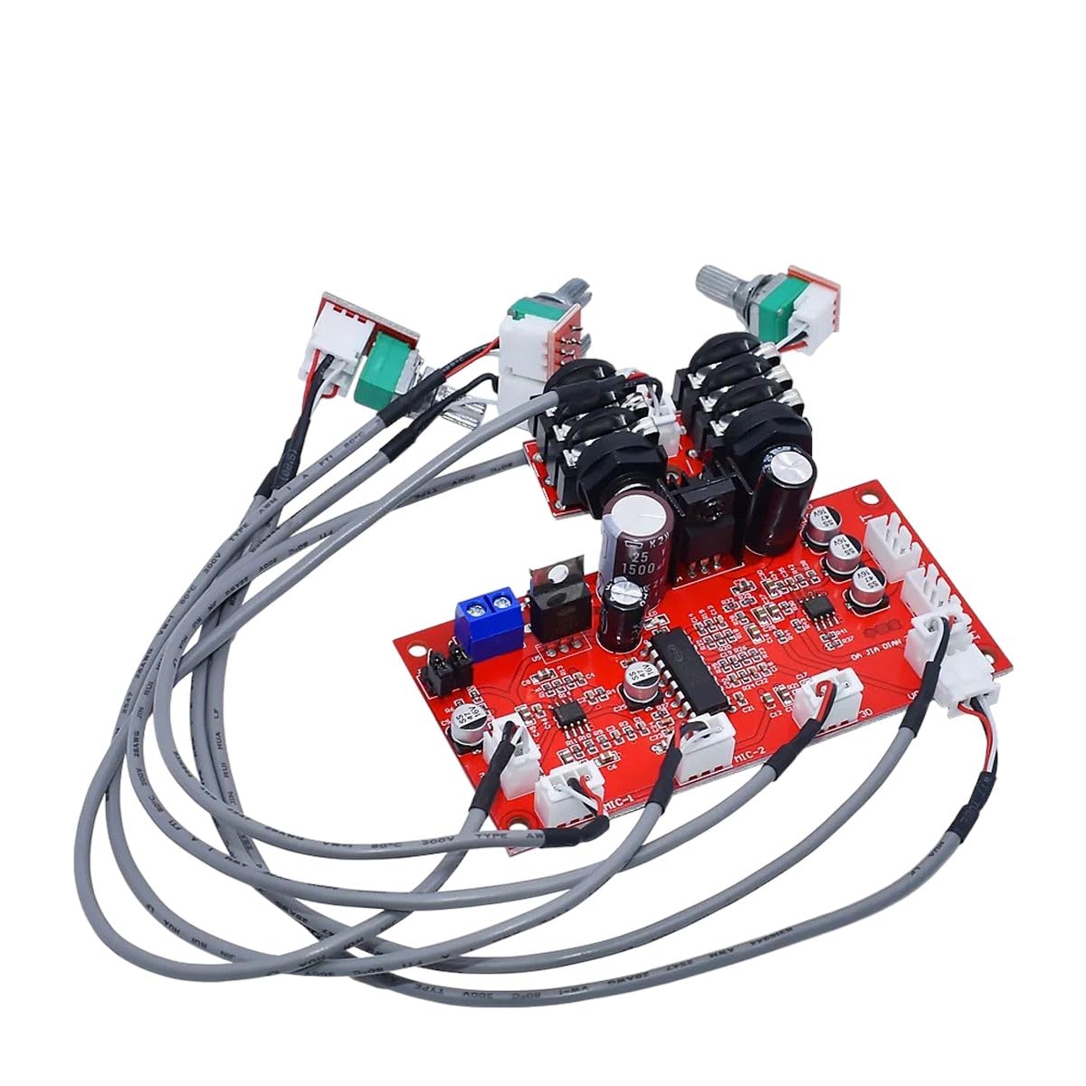 PT2399 Karaoke Reverb Board Home Theater Dynamic Microphone Electret Amplifier Module AD828 OP Amp Preamp for Amplifiers New for Arrival 2025 High for Quality