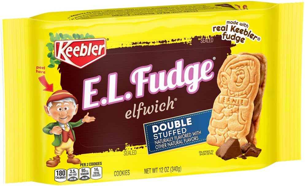 Keebler E.L. Fudge Elfwich Double Stuffed Cookies, 12 Ounce