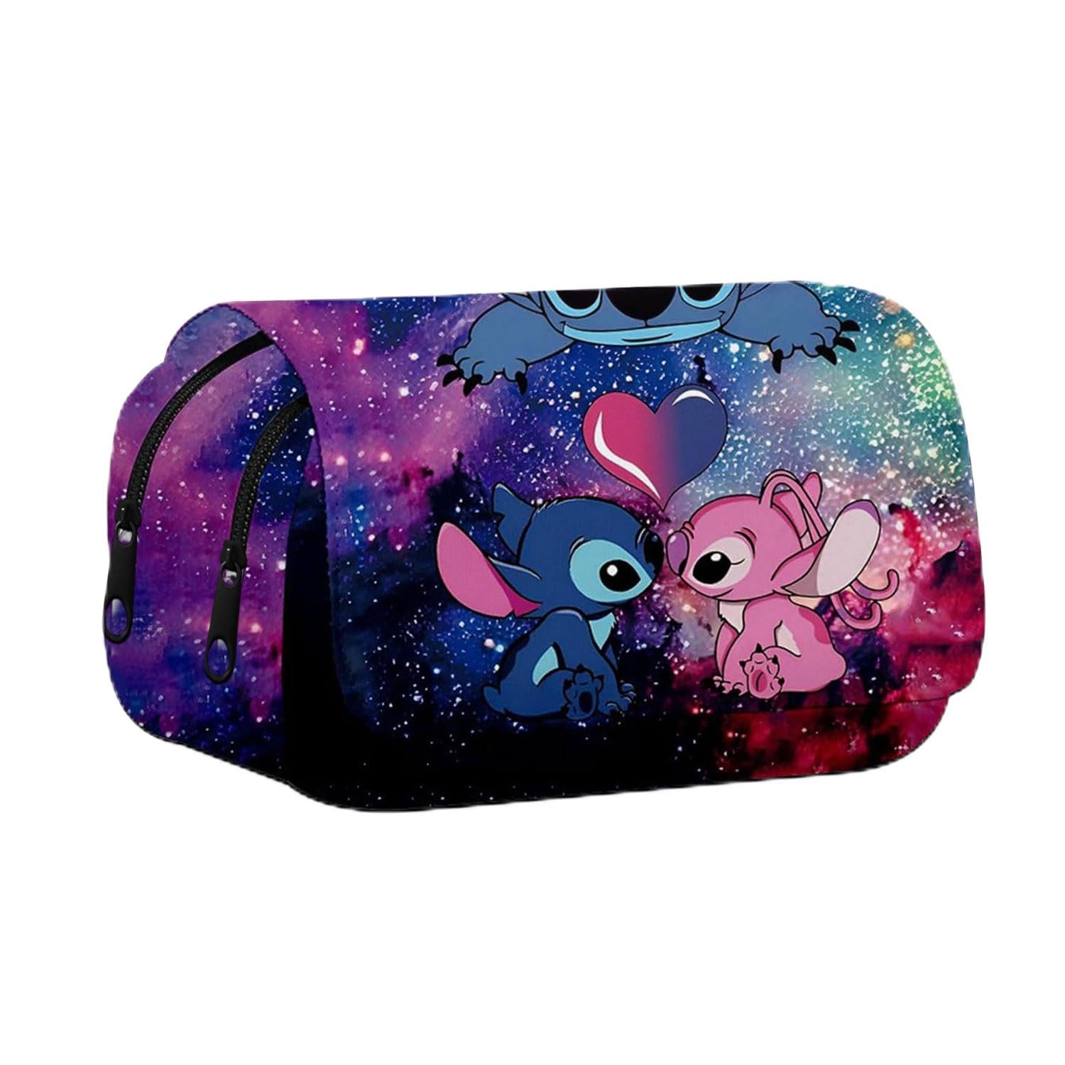 S-titch Estuche de Lápices, S-titch Multifuncional Bolsa de Lápiz, Estuche Escolar Cartoon, S-titch Bolsa de Lápiz, S-titch Bolsa de Lápices Escolar, Estuche para Lápices Animación para Niños y Niñas