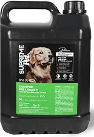 Shampoo Pet Pre Lavagem c/Neutralizador de Odor linha Premium 5l Super Concentrado 1:10