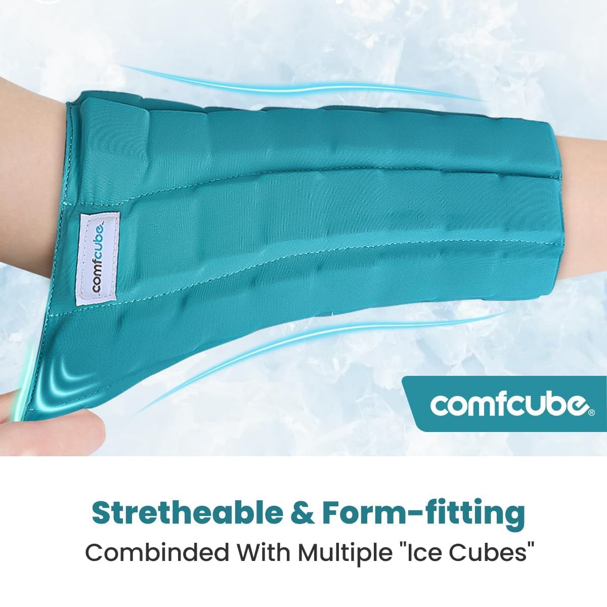 Elbow Ice Pack for Tendonitis & Tennis Elbow, 2 Hours Long Lasting Cold Compression Ice Pack Wrap Sleeve Pain Relief for Arthritis, Injuries, Swelling, Golfers Arm