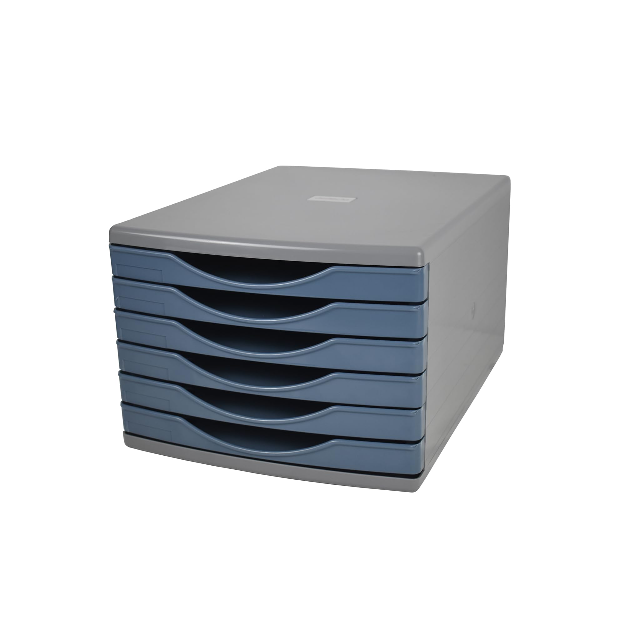 Deflecto Dusk Desk Drawer Set - 6 x 30mm Pastel Tones - Desk Organiser - A4 Storage - Grey