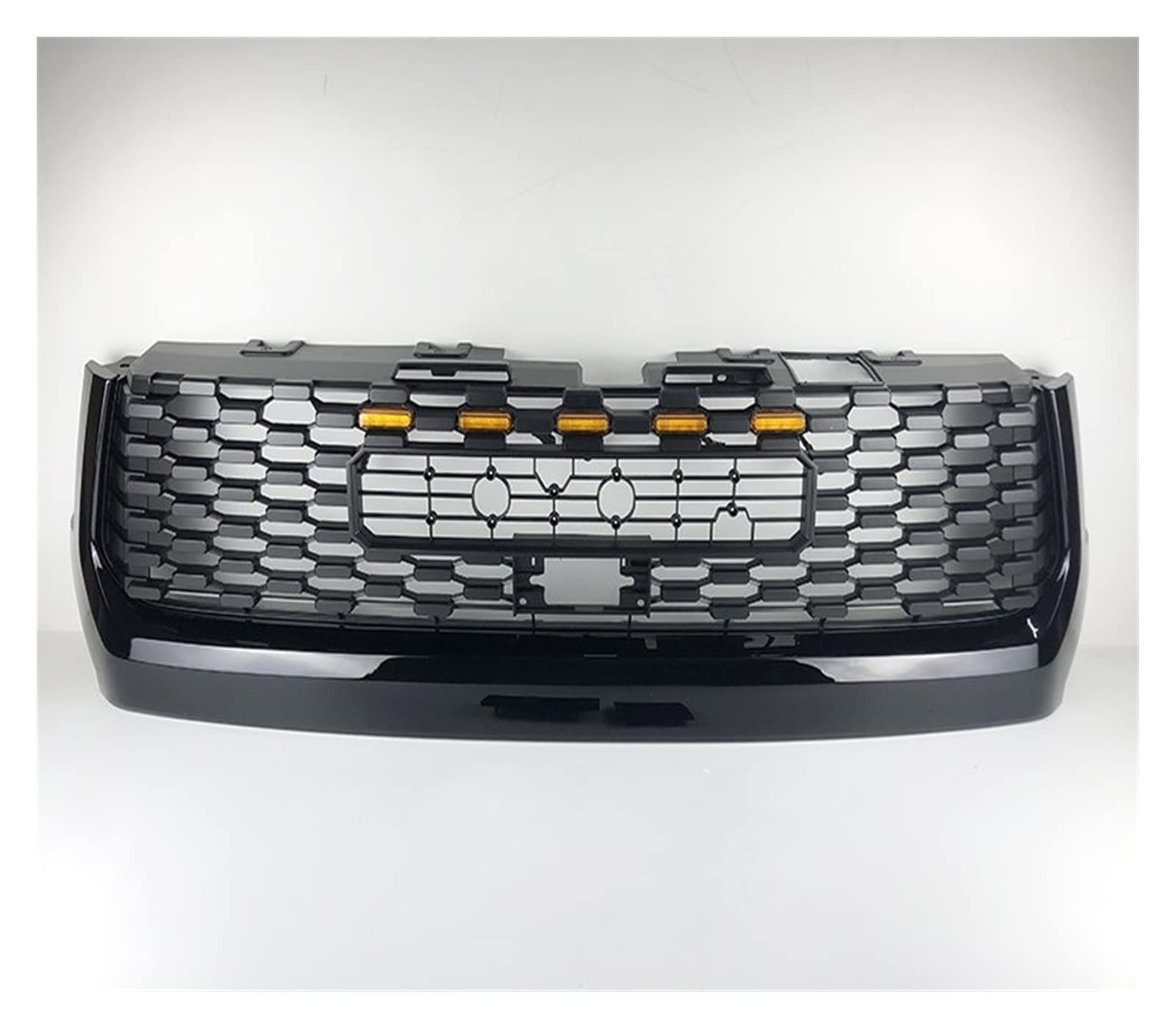 JHCHAN Pala per cofano motore nera per Toyota Hilux 2021-2025, Hilux AN110 AN120 AN130 Invincible X Invincible GR Sport Revo Rocco Rogue ABS Cofano anteriore per fuoristrada