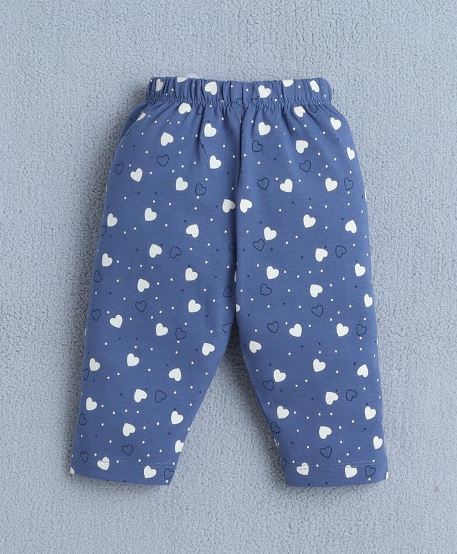 BUMZEE Conjunto de camiseta y capri para niña de corte regular con mangas de cuello redondo de algodón