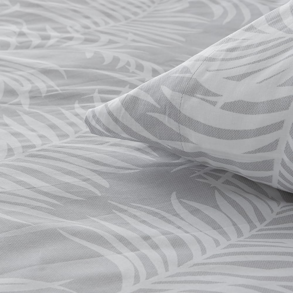Funda nordica ALGODÓN ORGANICO ORIO Gris Cama de 150 x 190/200. Funda edredón nórdico 240x220 + 2 Fundas de Almohada + sábana Bajera Ajustable 150x190 / 200 ALGODÓN ORGÁNICO. Certificado Gots