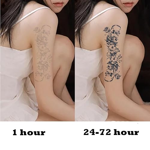 Miniatura 8 de Tatuajes temporales - Adhesivo grande, tótem grande, brazo de dragón, tatuaje de transferencia falsa, diseño impermeable (estilo 38)