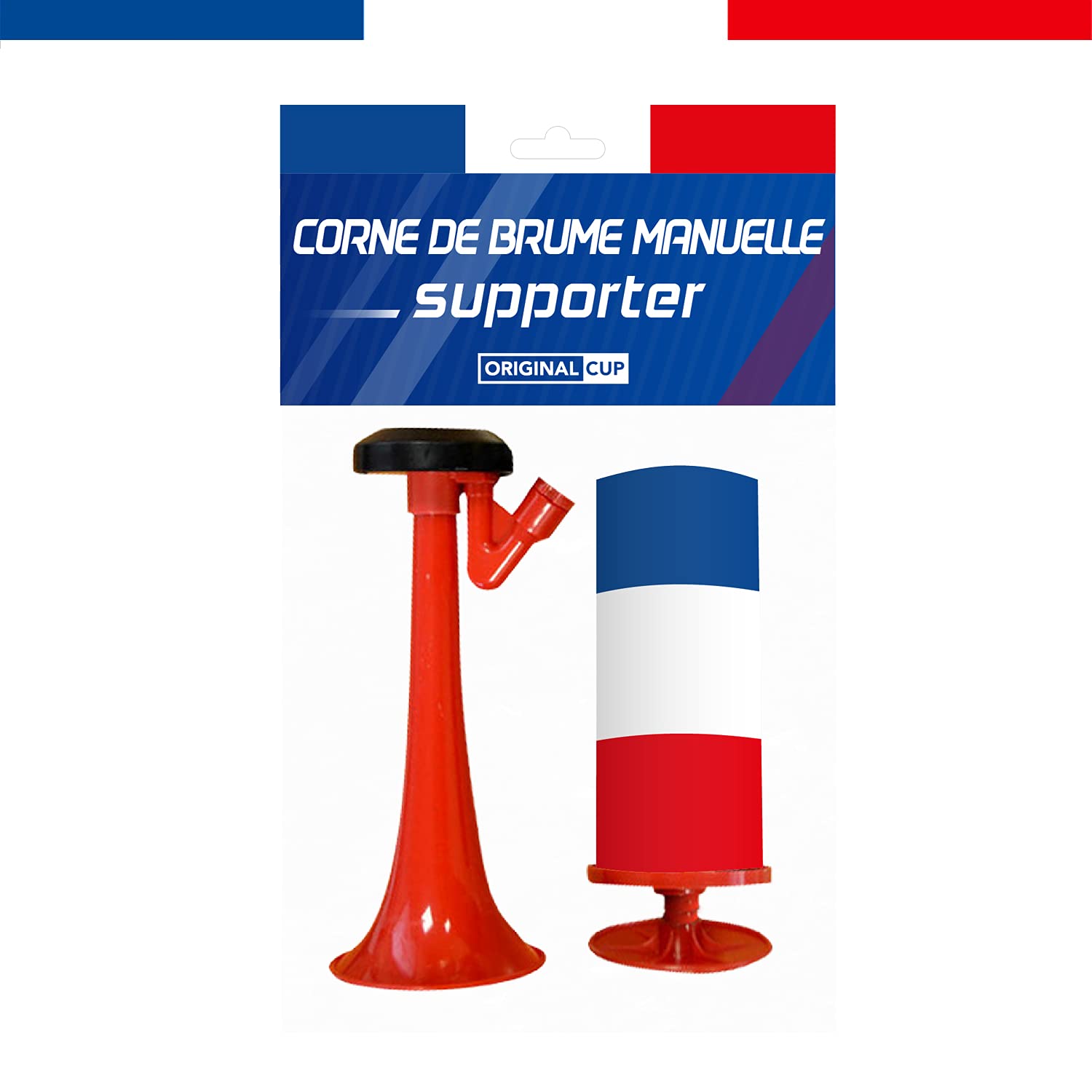 Corne de Brume Manuelle France Bleu Blanc Rouge Klaxon OriginalCup®