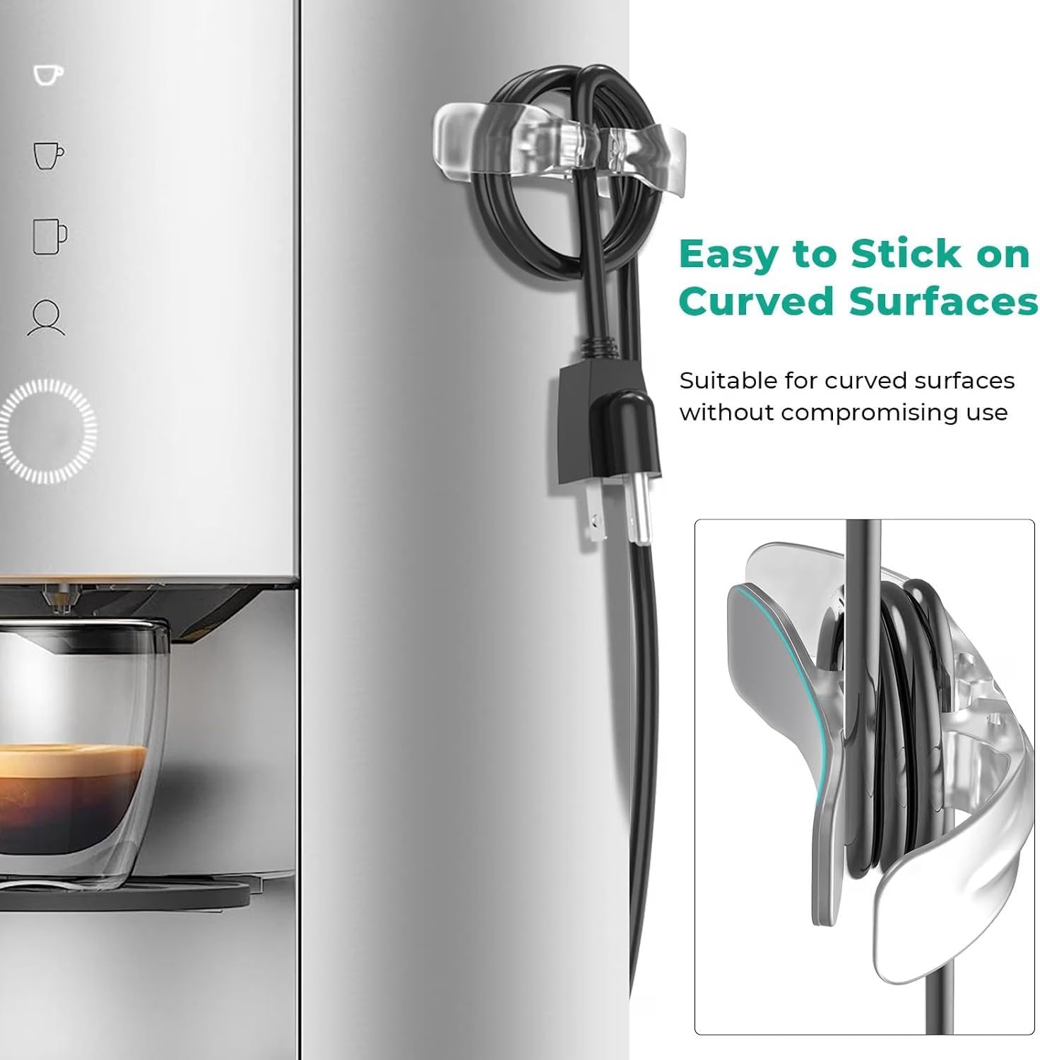 Upgraded Cord Organizer for Appliances,Kitchen Appliances Cord Holder 6Pcs