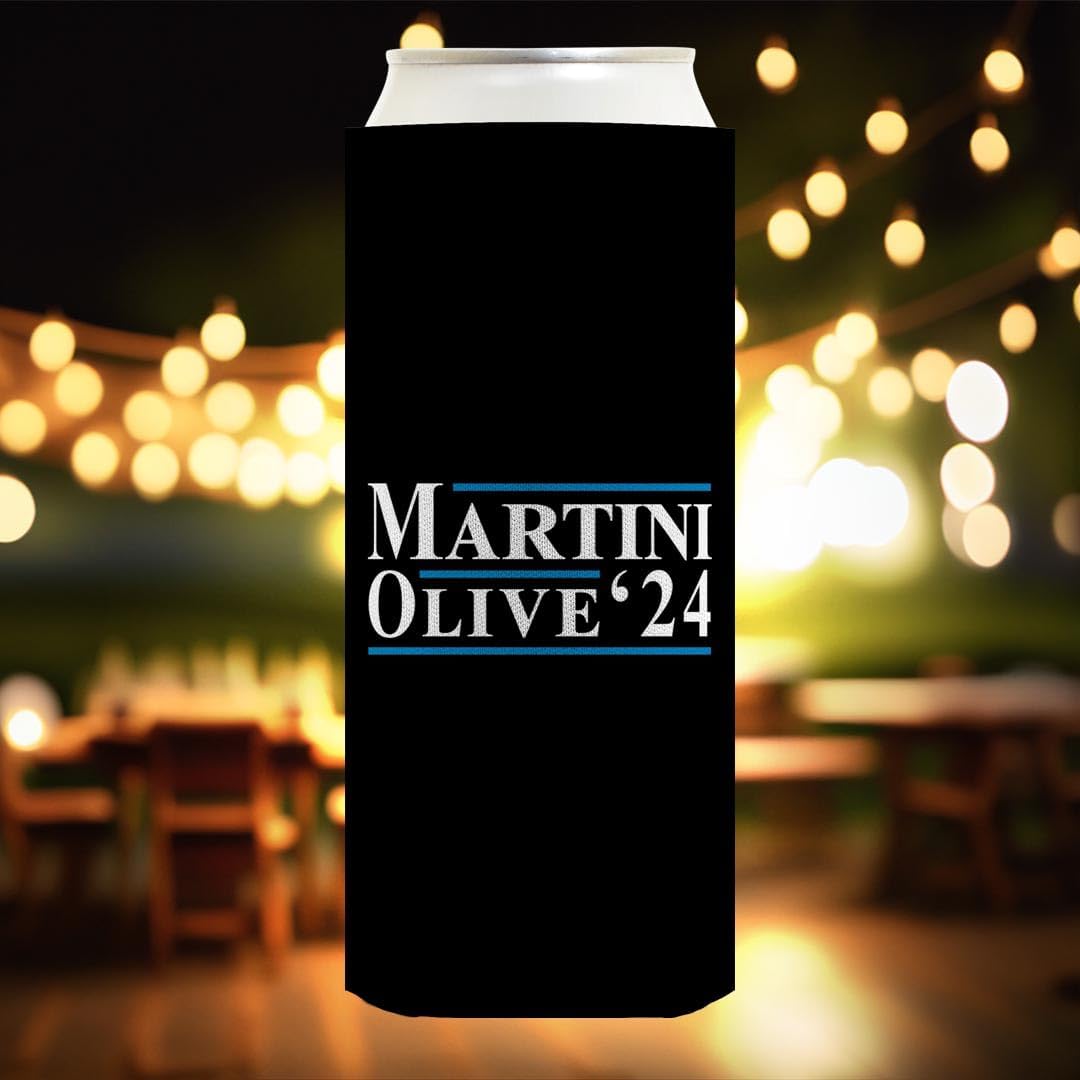 Election 2024 Gifts Martini Olive '24 12-Pack Ultra Slim Can Thermocoolers