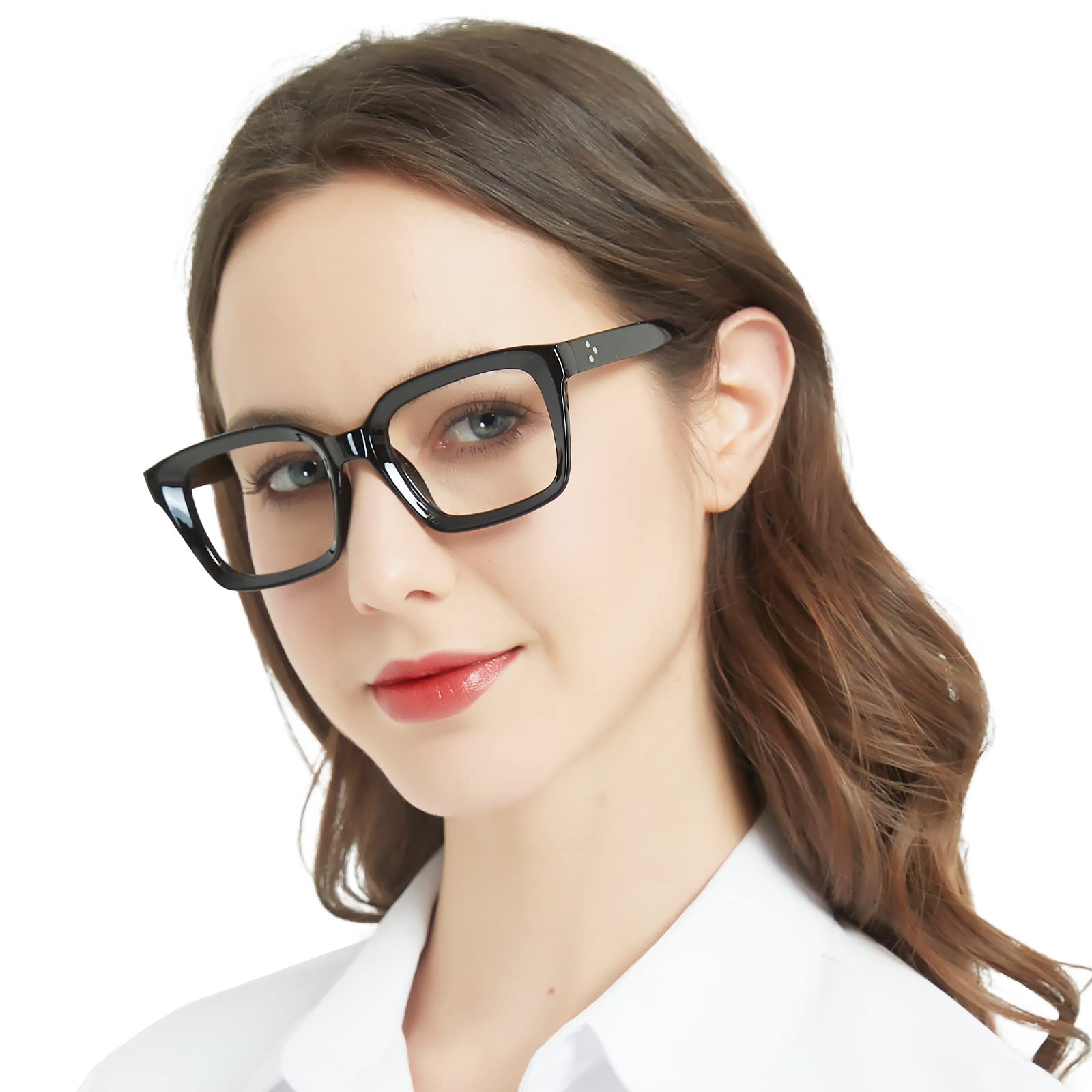 MARE AZZURO No Line Progressive Multifocus Reading Glasses Women Blue Light Blocking Readers 1.0 1.5 2.0 2.5 3.0 3.5