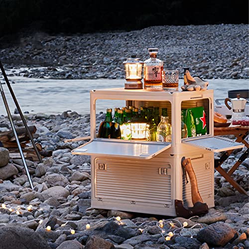 Kufoo Faltbare Aufbewahrungsbehälter, Camping-Aufbewahrungsbehälter, Großes Fassungsvermögen, 36 L, Multifunktional, für den Außenbereich für die Terrasse – Bild 3