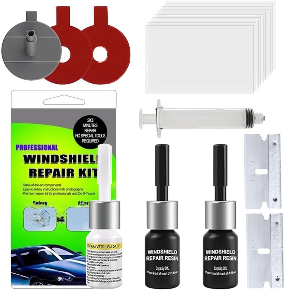 Windscreen Repair Kit Windscreen Chip Repair Kit Windshield Crack