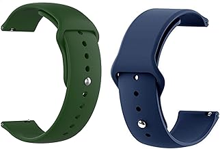 DIVERTS Pack of 2 20mm Watch Strap Bands Compatible for Amazfit Bip, Amazfit GTS, Galaxy Watch Active 2, Gear S2 Classic, Samsung Gear Sporty Watch Straps