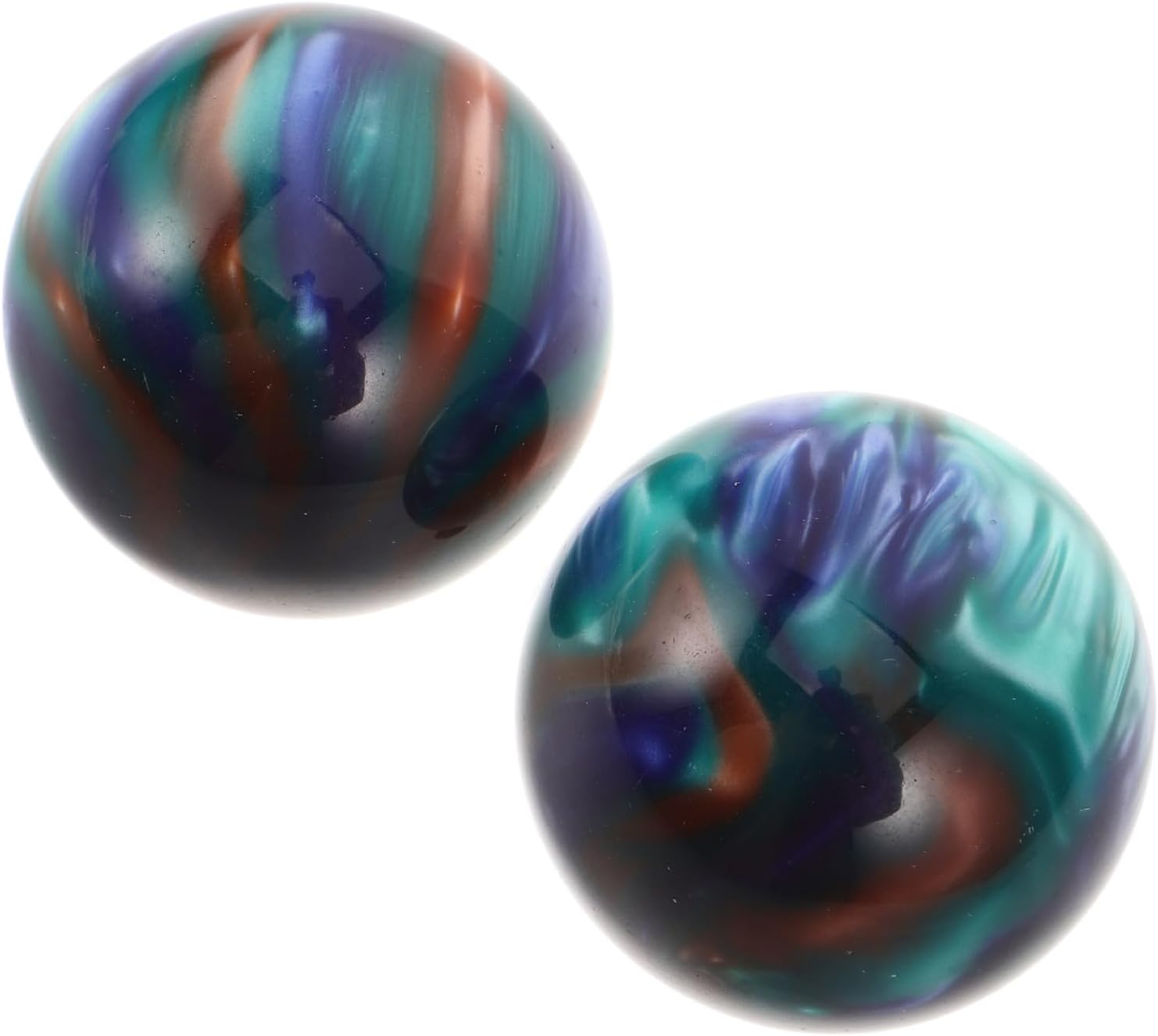 Resin Baoding Hand Exercise Balls 2 Inch Pair for Seniors