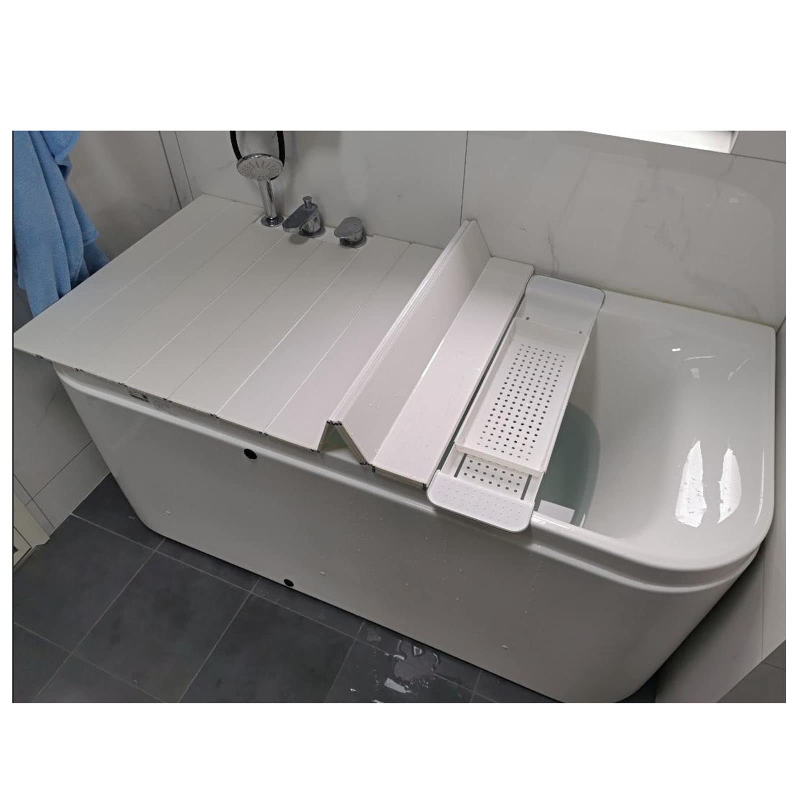 Cubierta de bañera de PVC de 0,6 cm con diseño plegable para aislamiento térmico