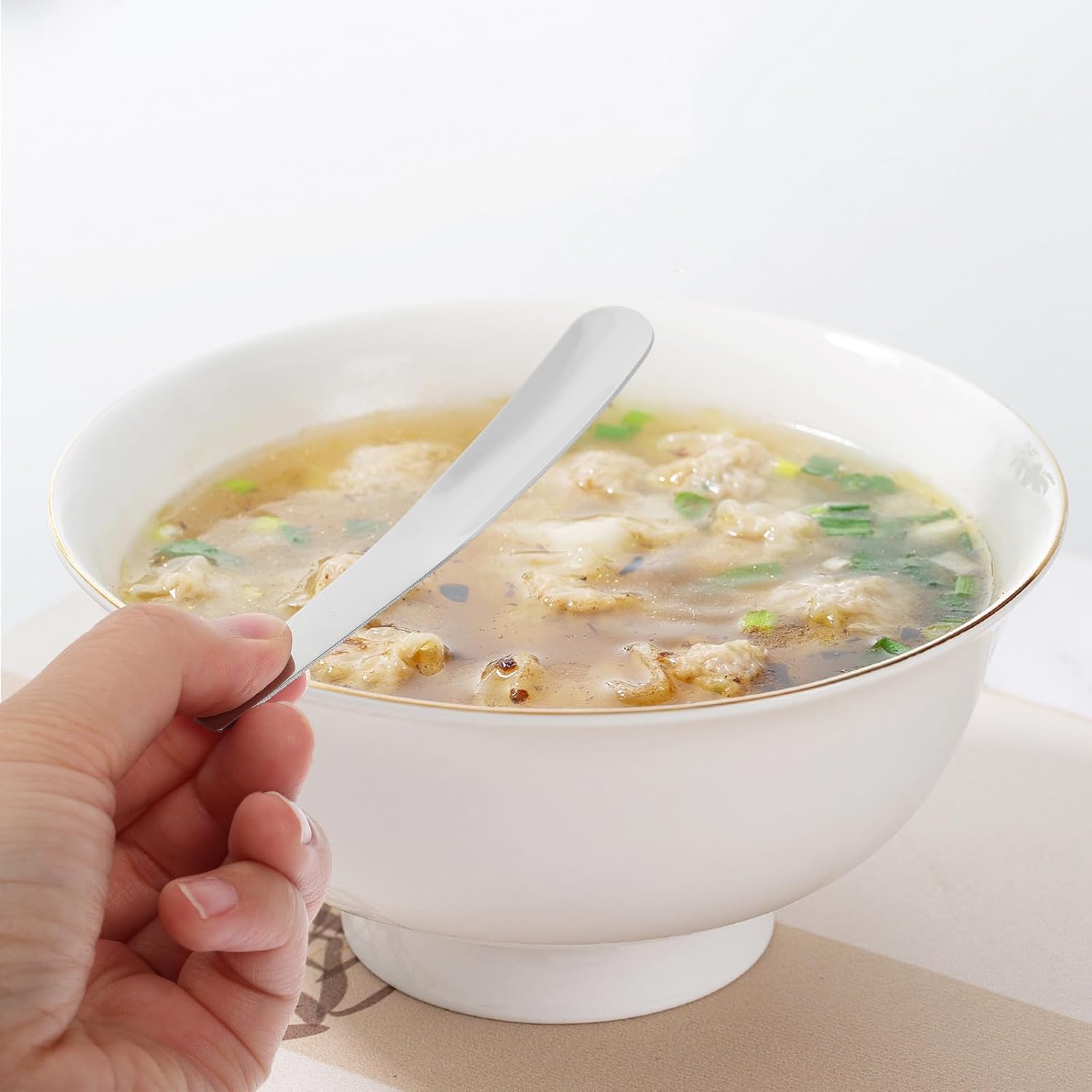 Egg Spoon Pcs Long Mini Creative Stainless Steel