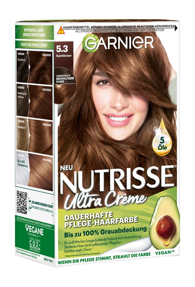Garnier Haarfarbe Für Erwachsene – Permanente Coloration Mit Sheabutter-Pflege
