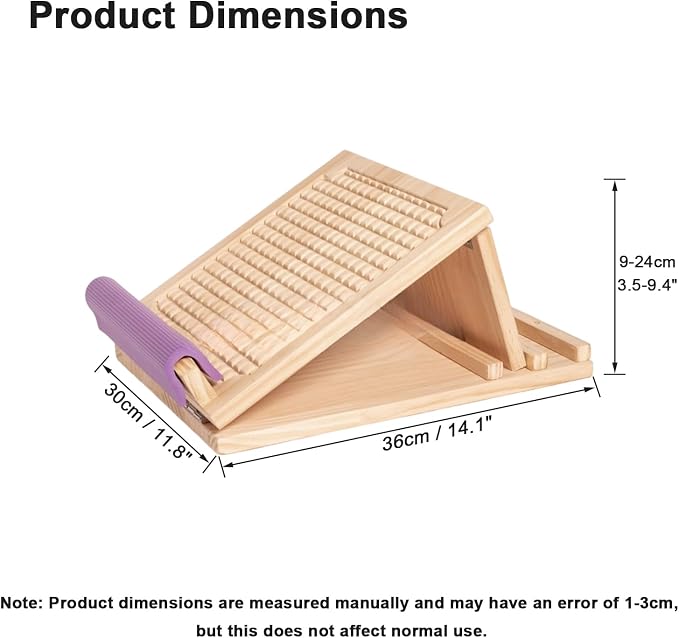 Tabla de inclinación de madera portátil para estiramiento de pantorrillas miniatura 2
