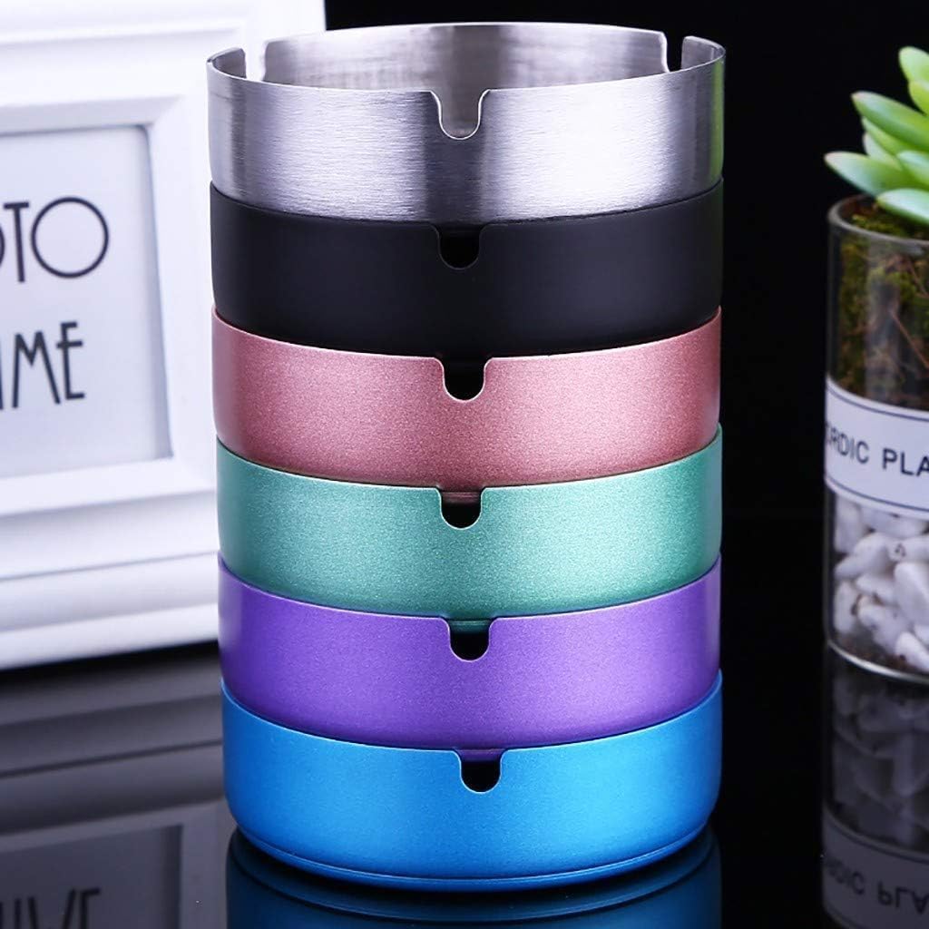 Pink Stationery Pens Korean Design Temperature Ashtray Steel Stainless High Drop Round Kitchen, Dining and Bar Stationery Cards And Envelopes Set Men Home Ashtrays