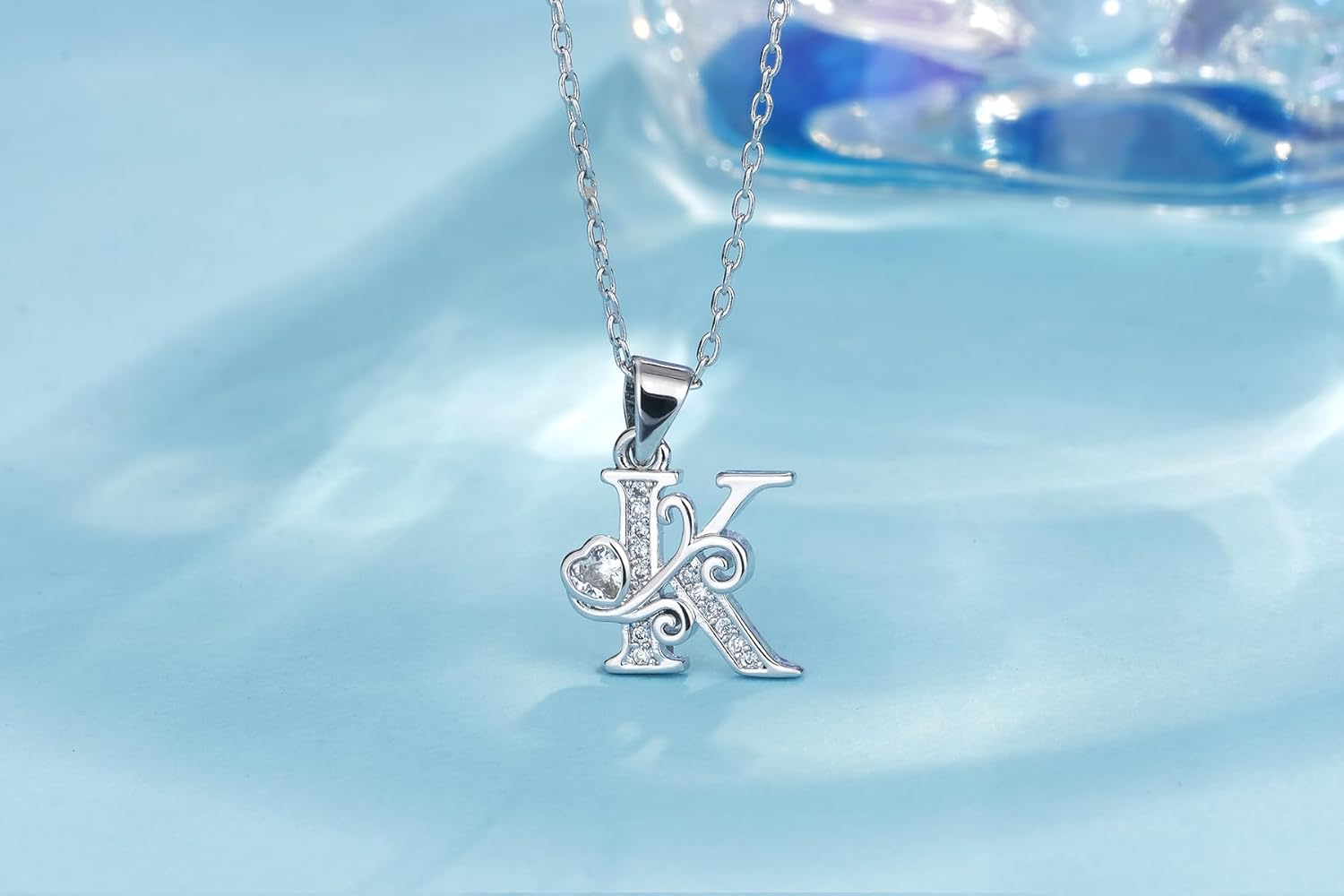 S925 Sterling Silver Initial Letter Necklaces for Women Dainty Letter Chain Necklace for Women Personalized Jewelry Gifts - Image 2