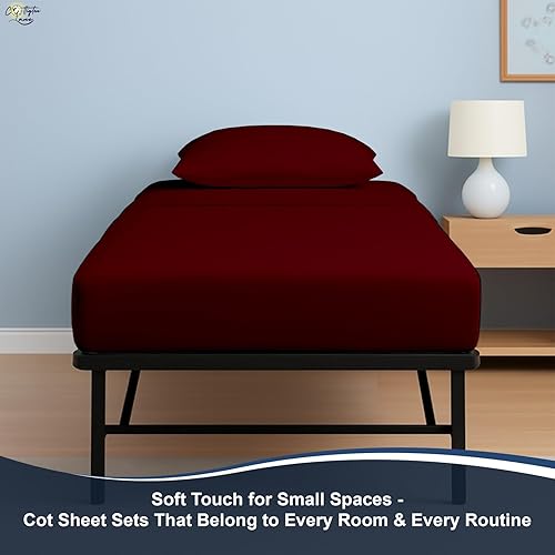 Miniatura 6 de Juego de sábanas de cuna de 30 x 75 pulgadas, sábanas de algodón de 30 x 75 pulgadas, perfectas para cunas estrechas, literas de autocaravana, cuna