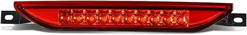DNA MOTORING 3BL-JGC11-LED-RD - Tercera luz de freno LED de montaje alto con lente roja compatible con calibre 07-12Durango y Grand Cherokee