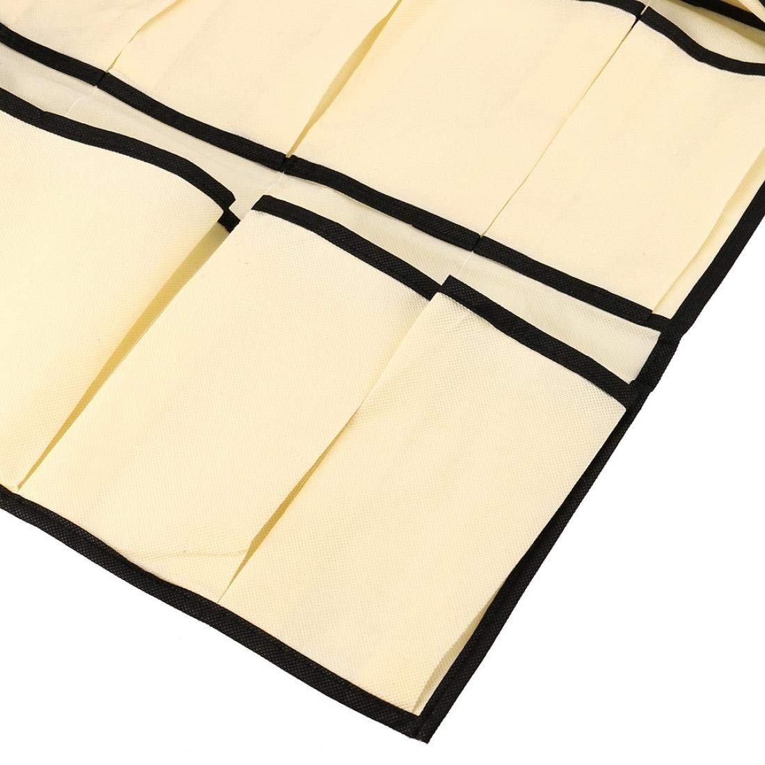WowObjects 1Pc Hanging 20 Pocket Non-Woven Over The Door Shoe Organizer Space Saver Rack Hanger Storage Durable Shoe Holder Space Save 1